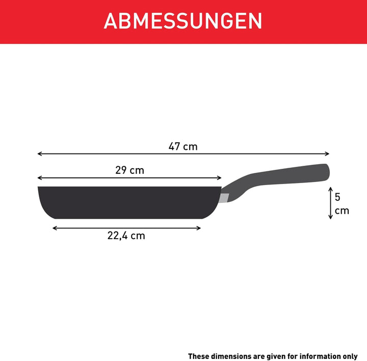 Tefal Ultimate On Bratpfanne 28 cm hoher Rand, Pfanne Induktion mit Titan Antihaftversiegelung, Ther