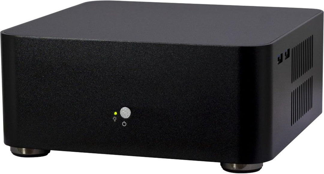 Inter-Tech ITX PC Gehäuse A80 mit 60 W Netzteil, schwarz