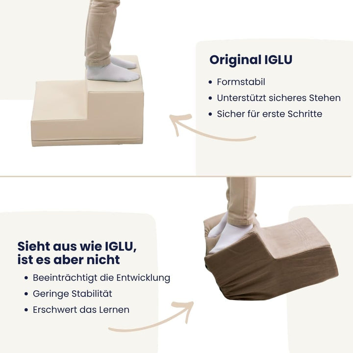 IGLU SOFT PLAY Discoverer 7er XXL Kletterbausteine & Schaumstoff-Bausteine Softbausteine Set für Kin