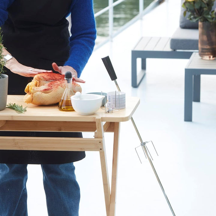 Barbecook Grilldrehspiess mit Motor für Holzkohlegrill 60cm geeignet für den Barbecook Loewy