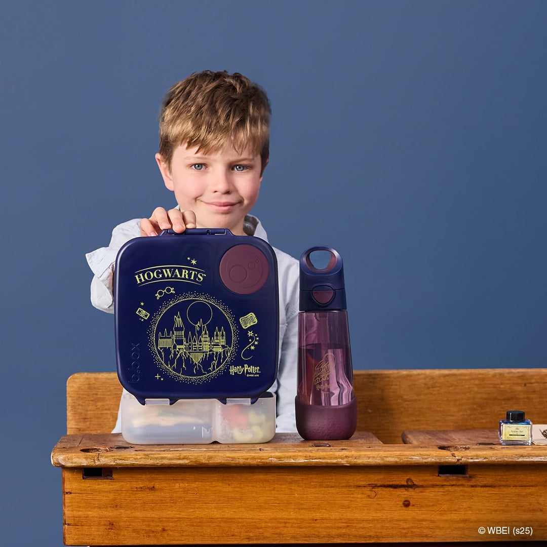 b.box Harry Potter by Brotdose Kinder mit Fächern | Jumbo Bento Box mit 4 Fächern (2 Auslaufsicher),