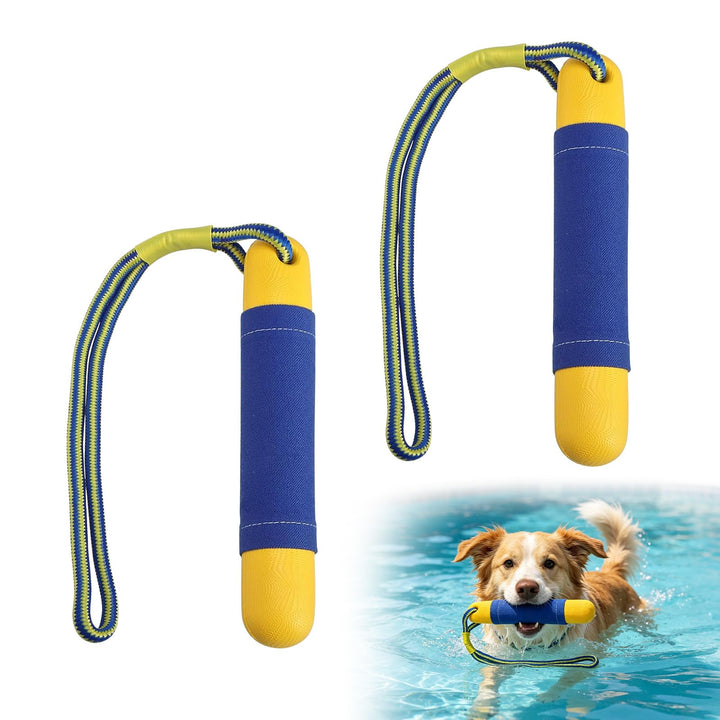 2 Stück Hundespielzeug Schwimmender Hundedummy Wasserspielzeug Hund für Wurf- und Apportierspiele an