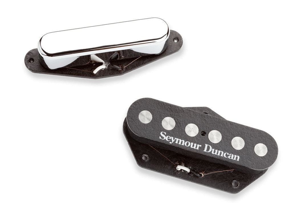 Seymour Duncan Micro STS-3 QUARTER POUND TELE, KIT, NOIR Schwarz (Steg), Chrom (Hals), Schwarz (Steg