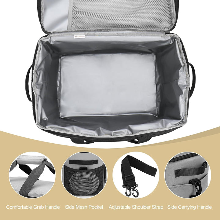 Kühltasche Faltbar, 30L Grosse Wasserdicht kühlbox Thermotasche, Isoliert Auslaufsicher Picknicktasc