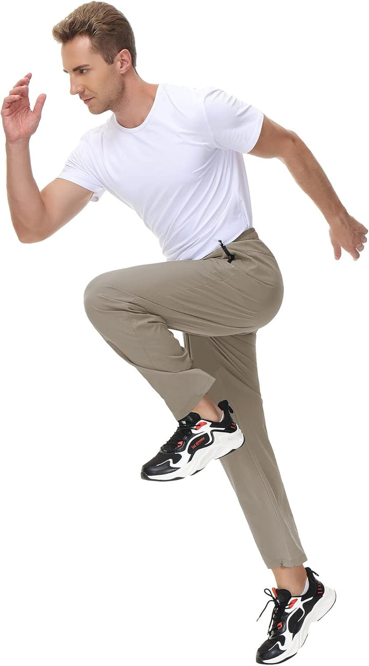 Butrends Herren Wanderhose Leicht Outdoorhose Workout-Laufhosen Atmungsaktive Sporthose, XS Khaki