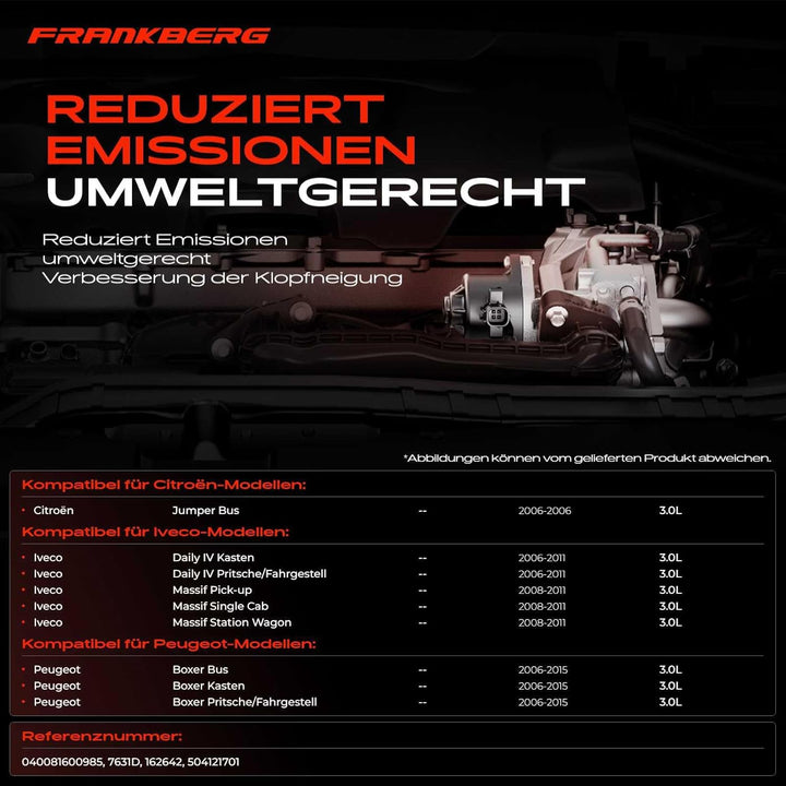 AGR-Ventil Pneumatisch für Jumper Daily IV Massif Boxer 3.0L Diesel 2006-2019 504121701
