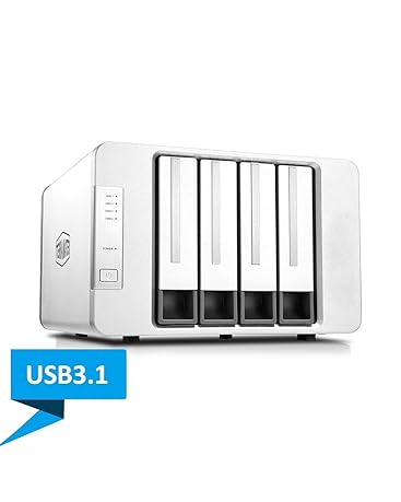 TerraMaster D4-300 USB 3.1(Gen1) Typ C-Speicher Externes Festplattengehäuse Hot-Swap-fähig (Ohne Fes