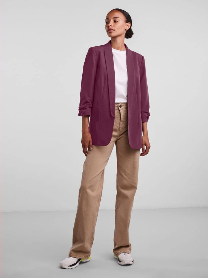 PIECES Female Blazer PCBOSELLA M Grape Wine, M Grape Wine