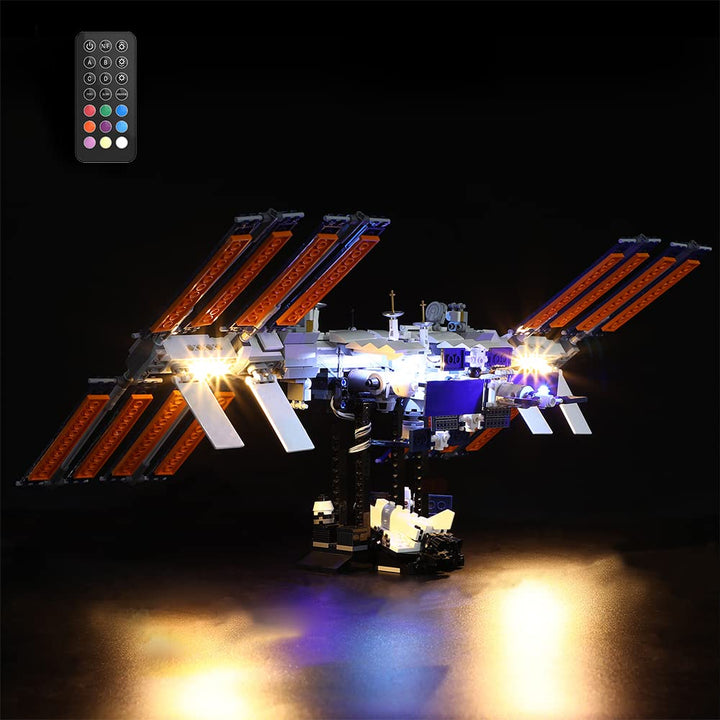 GEAMENT LED Licht-Set (Fernbedienung) Kompatibel mit Lego Internationale Raumstation - Beleuchtungss