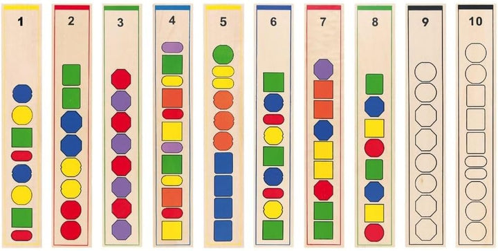 Viga Toys - 56182 - Beads Sequence Formen- und Farben, Formen- und Farben