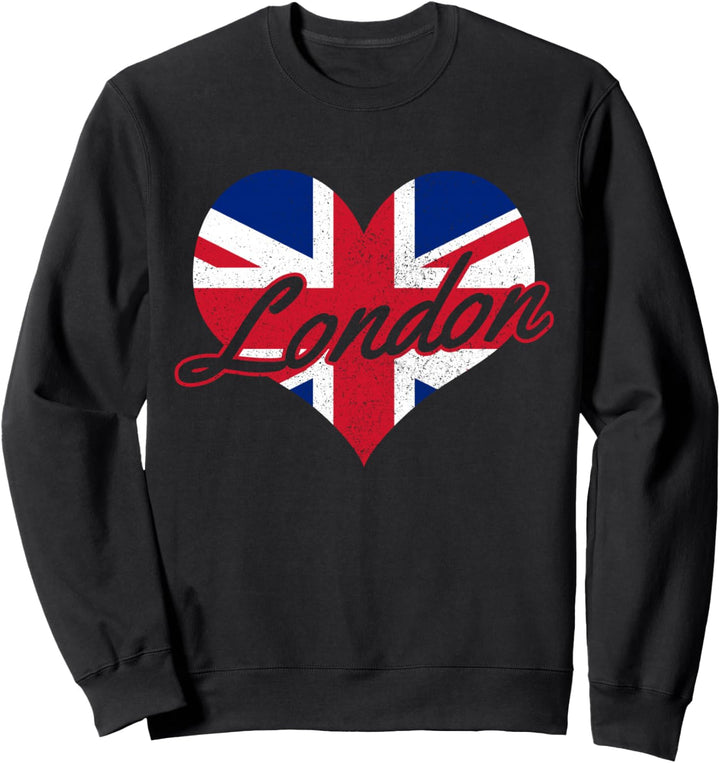 London UK England Union Jack Flagge Grossbritannien Souvenir Sweatshirt