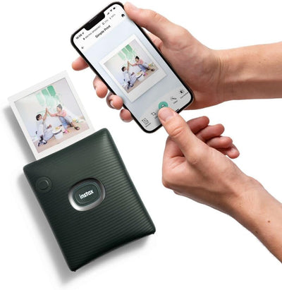 instax Square Link Smartphone Printer, Midnight Green Square LINK Smartphone Printer Case, grau