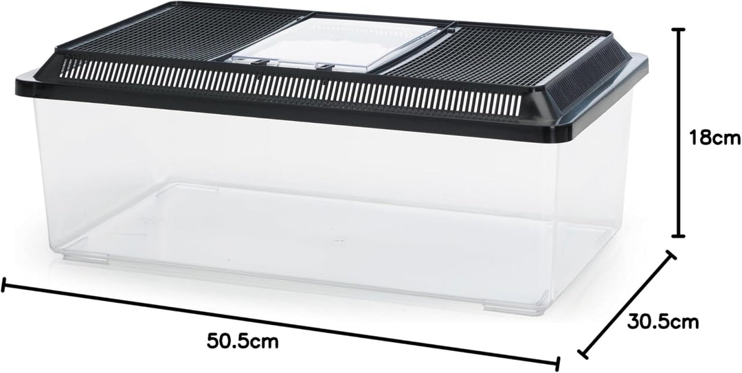 Fauna-Box Low schwarz 50,5 x 30,5 x 18 cm; 18,0 ltr.