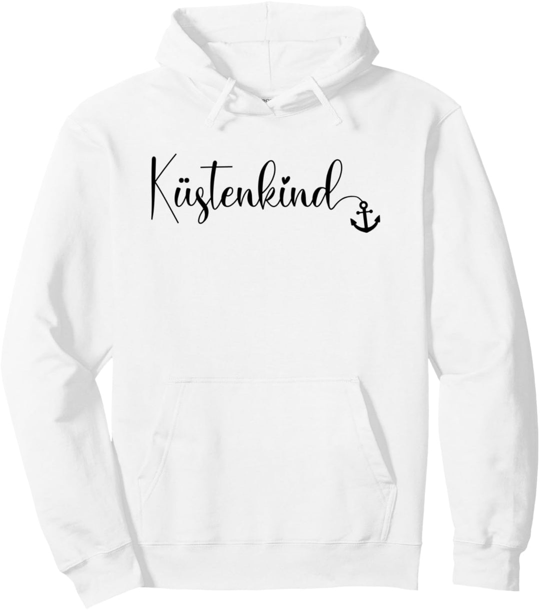 "Küstenkind" Kleiner Anker Platt Heimat Ostfriese Nordsee Pullover Hoodie