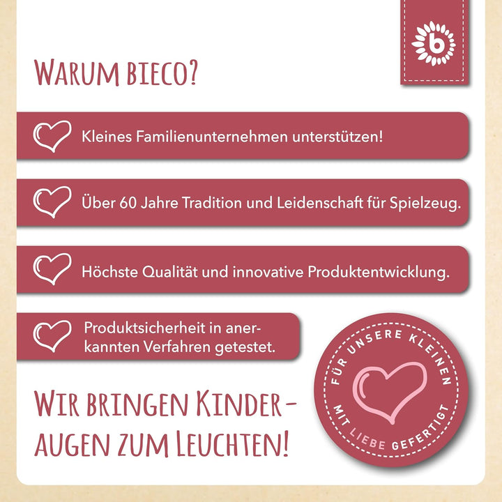 Bieco Geburtstagszug Holz - Berry Look 0-99 Jahre - Junge - Mädchen 1 geburtstag Geburtstagsring Geb