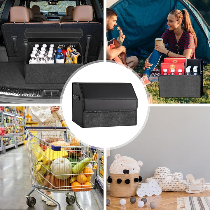 Auto Kofferraum Organizer, Aufbewahrungsbox Auto Klein, Kofferraum Tasche Wasserdicht, Faltbare Car