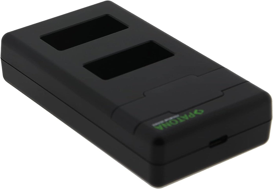 PATONA PD Dual Ladegerät USB-C (1000mA), LCD QC/PD 3.0, für LP-E17 Akku | Schnellladung ab 20W Netzt