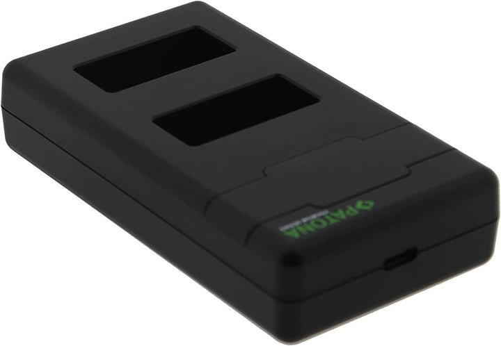 PATONA PD Dual Ladegerät USB-C (1000mA), LCD QC/PD 3.0, für LP-E17 Akku | Schnellladung ab 20W Netzt