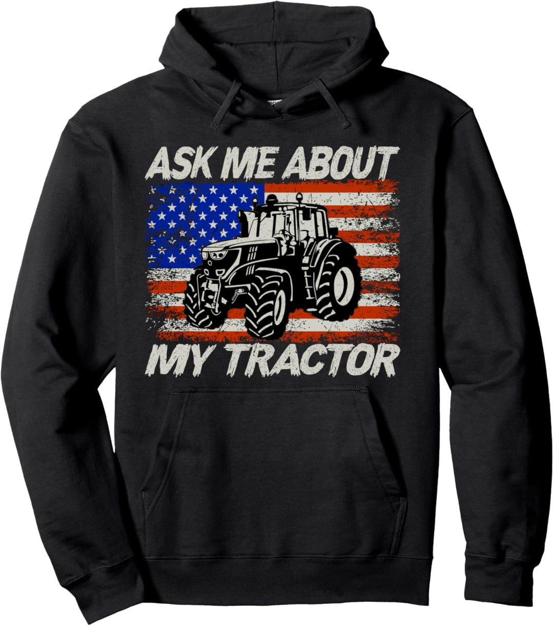 traktor tees für männer frage mich über meinen traktor Pullover Hoodie