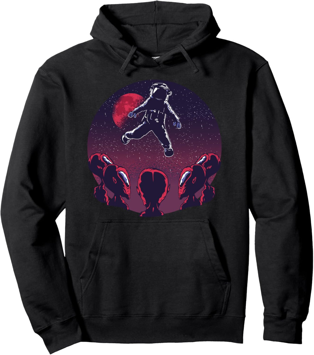 EDM Trippy Techno Planet Design Dance Rave Music Festival Pullover Hoodie