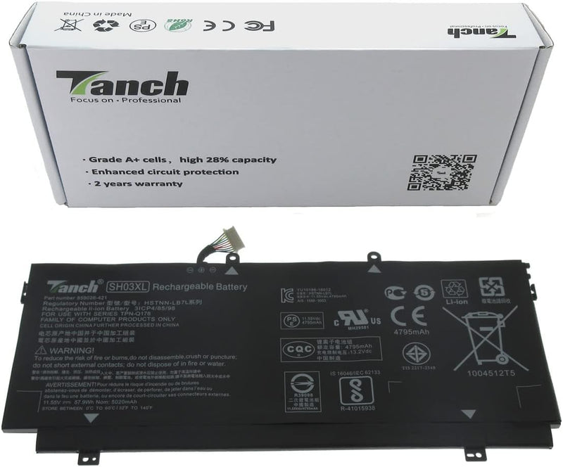 Laptop-Akku SH03XL SH03057XL HSTNN-LB7L 859356-855 859026-421 für HP Spectre x360 13-ac012ng 13-ac01