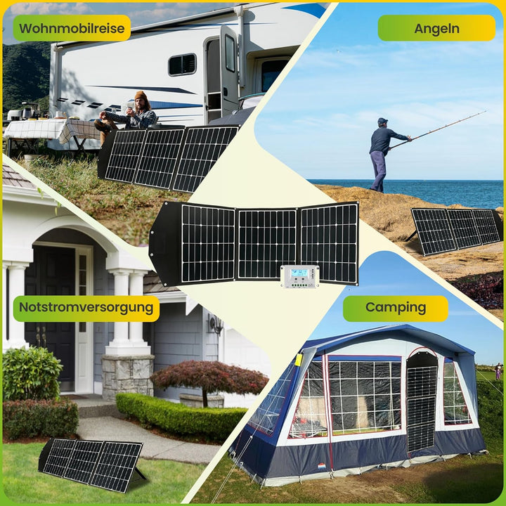 Offgridtec© FSP 2 Ultra 135W faltbares Solarmodul mit integrierter Aufständerung und Laderegler mit