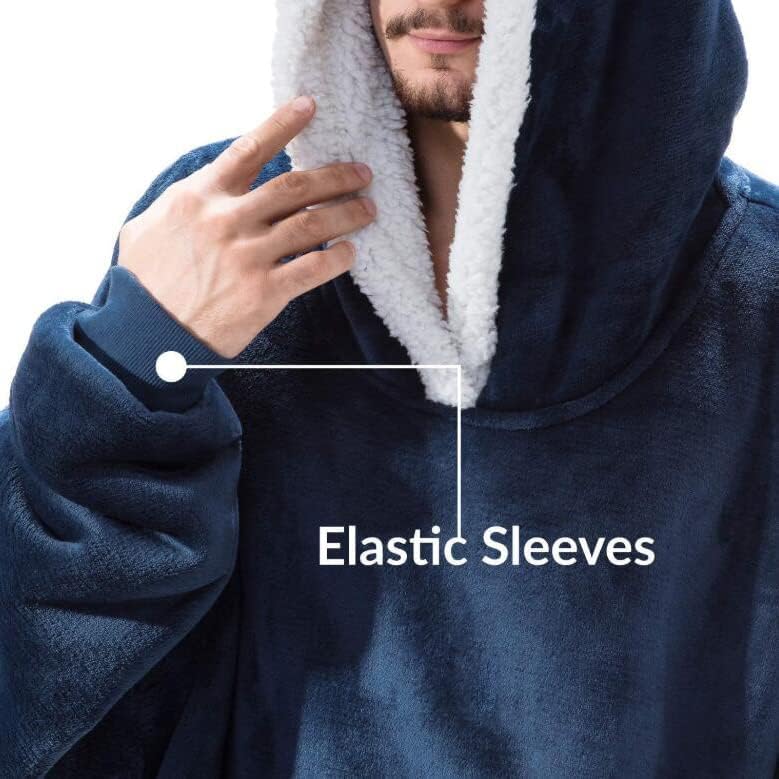 Shamdon Home Collection Oversize Hoodie Decke Damen, Unisex Kapuzenpullover, Riesen-Sweatshirt, Supe