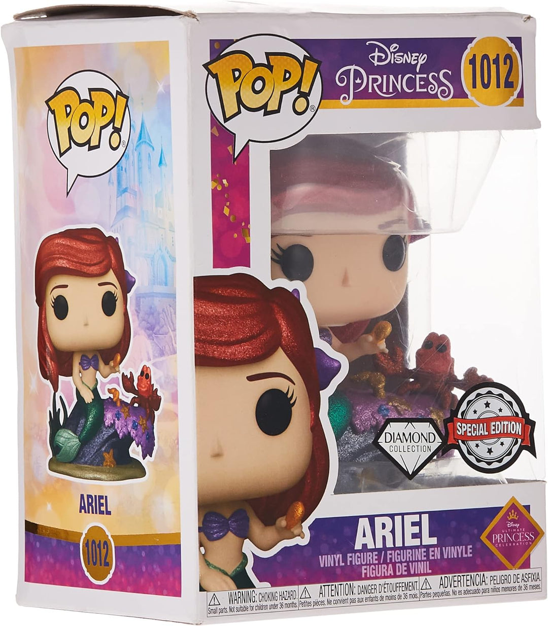 Funko POP: Ultimate Princess - Ariel Glitter Diamond Collection - Hot Topic Exclusive