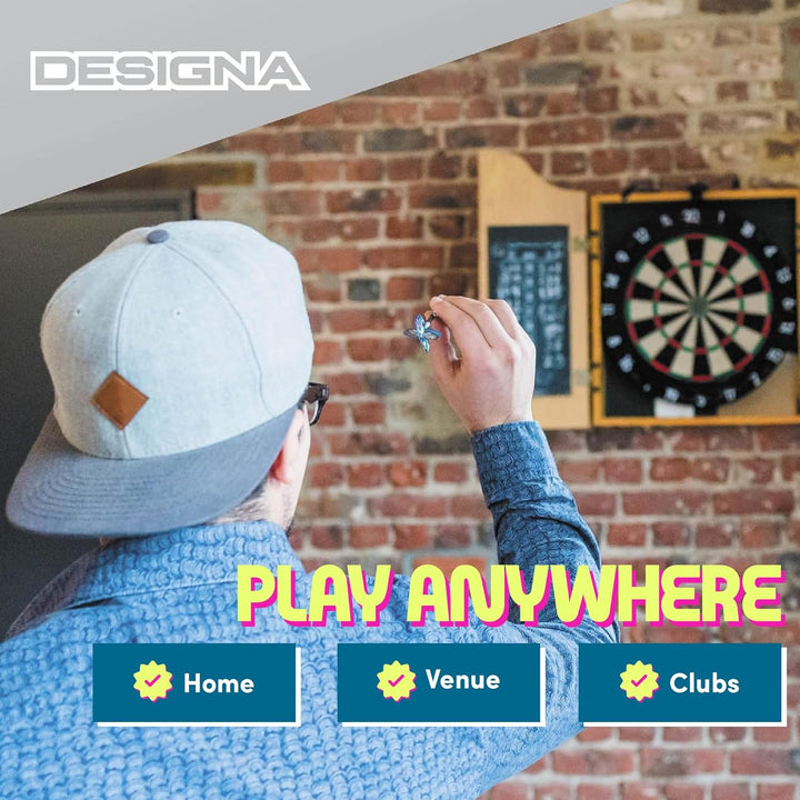 Designa Darts | Strapazierfähiger Dartscheiben-Surround-Ring, mehrere Farben Rosa, Rosa