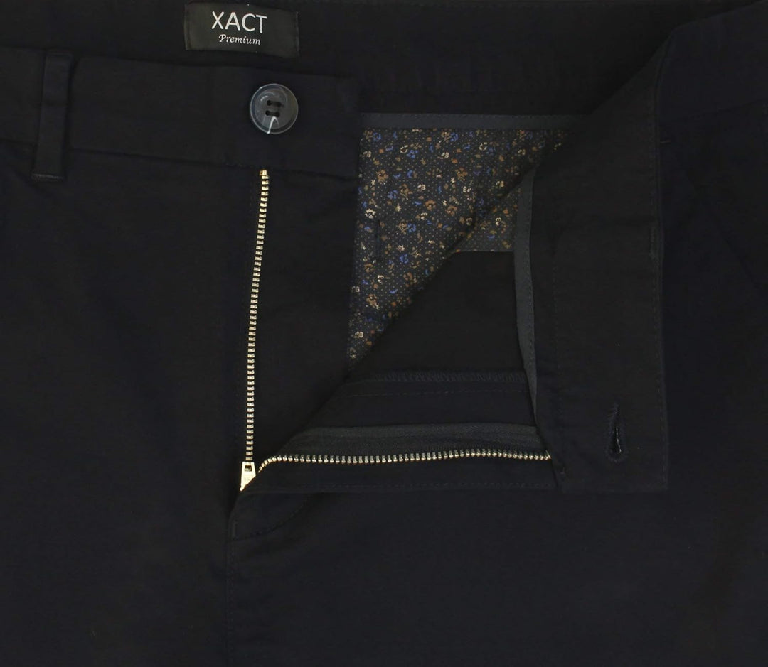 Xact Herren Premium massgeschneiderte Stretch Chino Shorts, 30W Navy