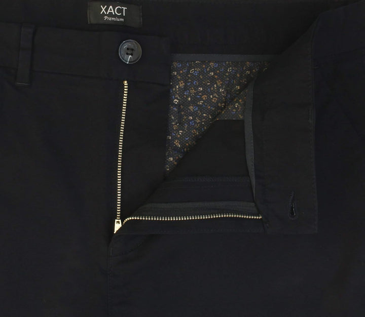 Xact Herren Premium massgeschneiderte Stretch Chino Shorts, 30W Navy