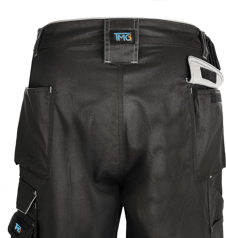 TMG | Arbeitsshorts für Herren, Kurze Arbeitshose mit Werkzeugtasche, robust & strapazierfähig, Carg