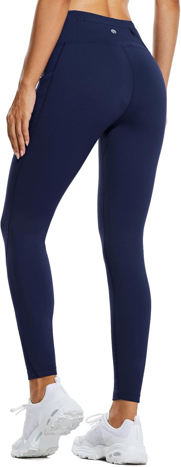 BALEAF Thermo Leggings Damen Winter Leggings high Waist Sportleggings mit Taschen Leggings yogahose