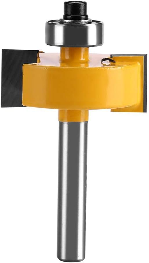1/2 "H - 1/4" Schaftfräser mit 7 Lagersätzen Falzfräser Langlebige Holzbearbeitungsfräser für Massiv