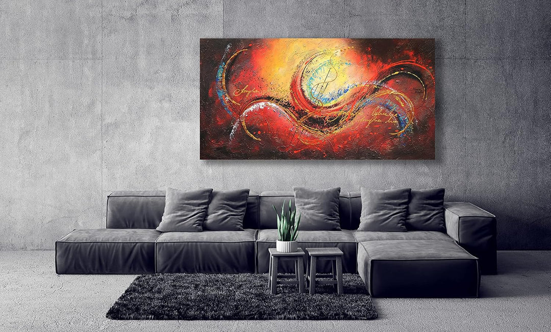 Monica Mirafiori I 100% HANDGEMALT I Gemälde Spektrum 100x50cm | Gemälde Handgemalt | Acrylgemälde |
