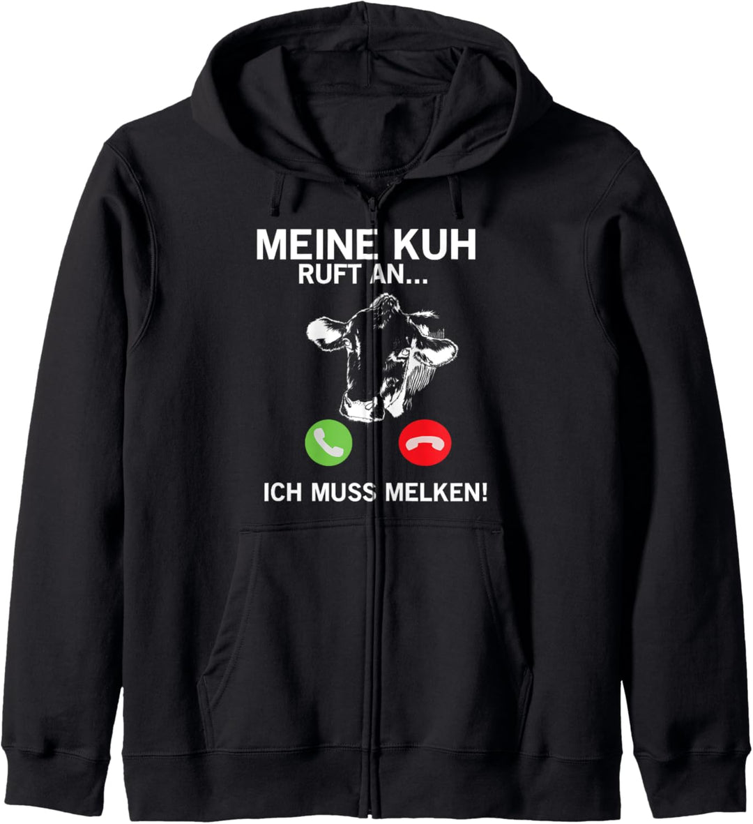 Kuh ruft, ich werde zur Milch gehen Kapuzenjacke