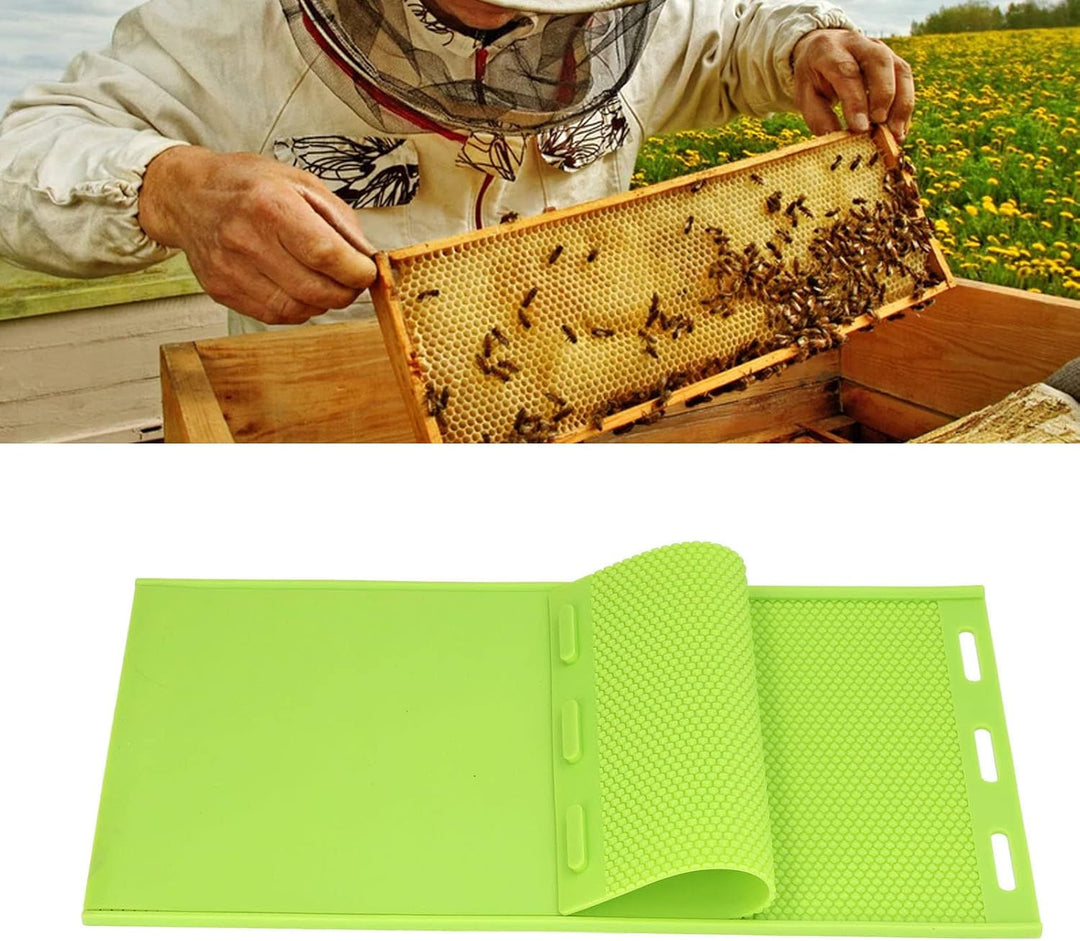 KIMISS Bienenwachsplattenform 2 Stück 5,4 Mm Silikon-Bienenwachsplattenform Bienenwachsgrundierungsp