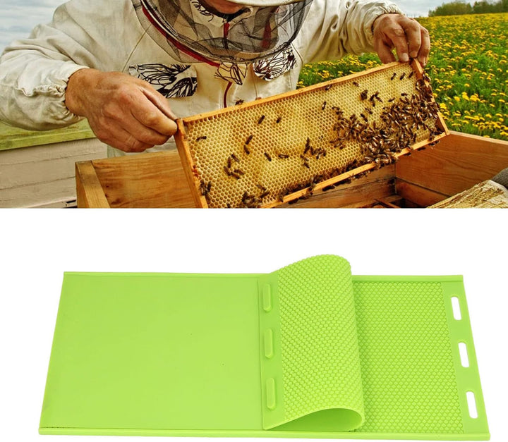 KIMISS Bienenwachsplattenform 2 Stück 5,4 Mm Silikon-Bienenwachsplattenform Bienenwachsgrundierungsp