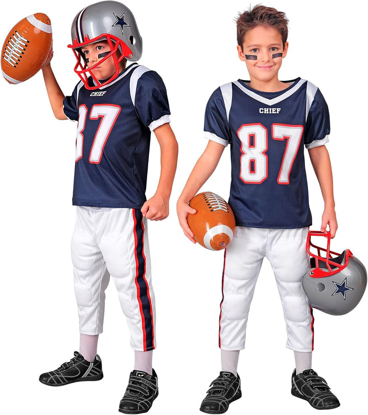 W WIDMANN MILANO Party Fashion - Kinderkostüm American Football Player, Sportler, High School, Motto