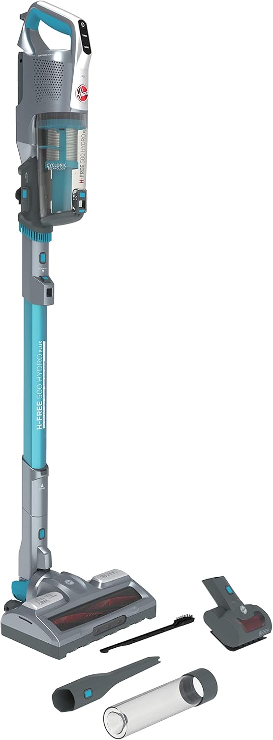 Hoover H-FREE 500 HYDRO PLUS Akku Saugwischer mit Licht – 3-in-1 Staubsauger mit Wischfunktion & Han
