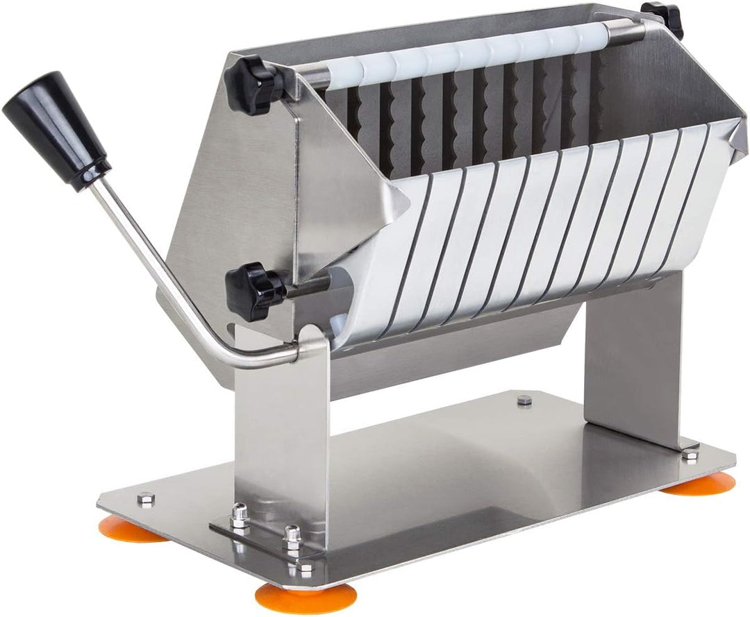 Beeketal 'CSB-2' Profi Gastro Curry Wurst Schneider für ca. 17,5 mm Schnittstärke mit 10 Edelstahl K