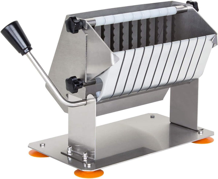 Beeketal 'CSB-2' Profi Gastro Curry Wurst Schneider für ca. 17,5 mm Schnittstärke mit 10 Edelstahl K