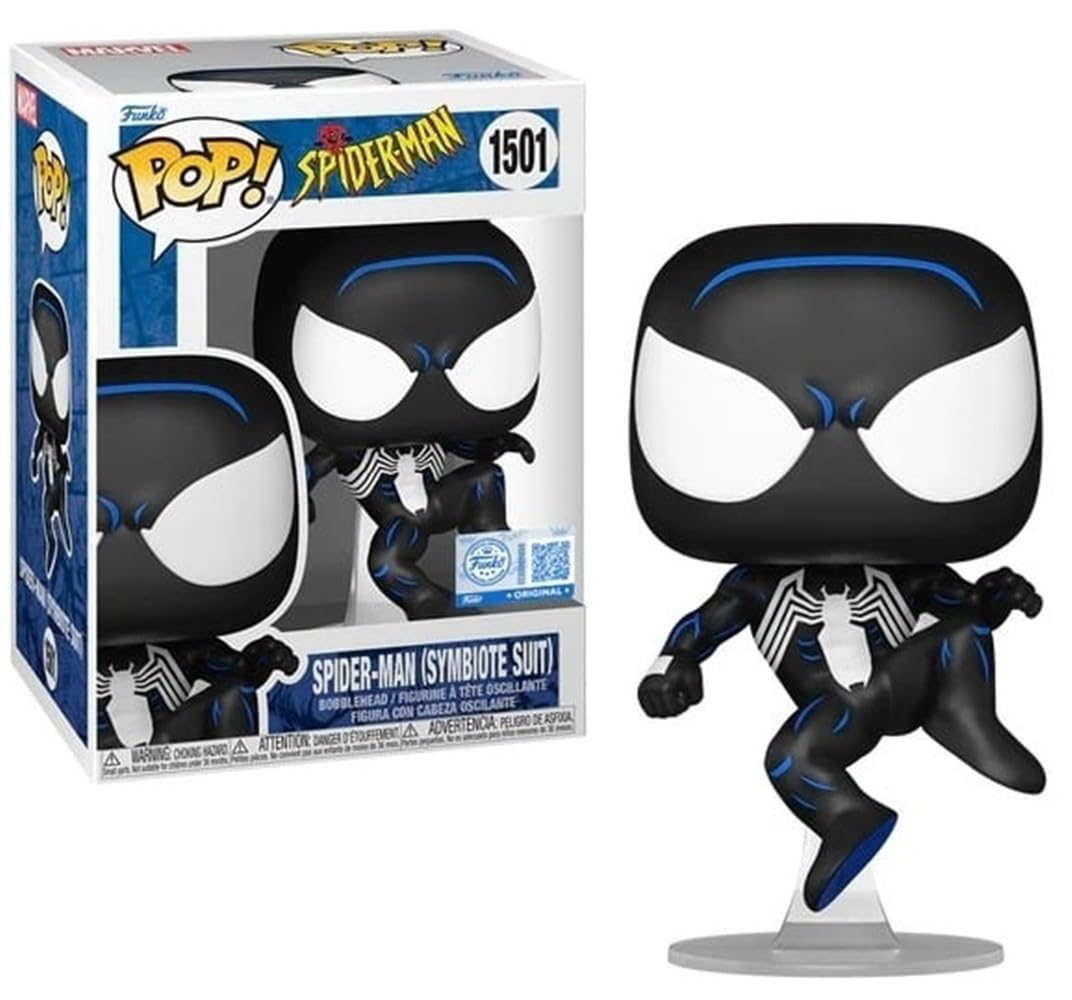 Funko POP! Offizielle Spider-Man-Figur, Spider-Man-Figur, schwarzer Anzug