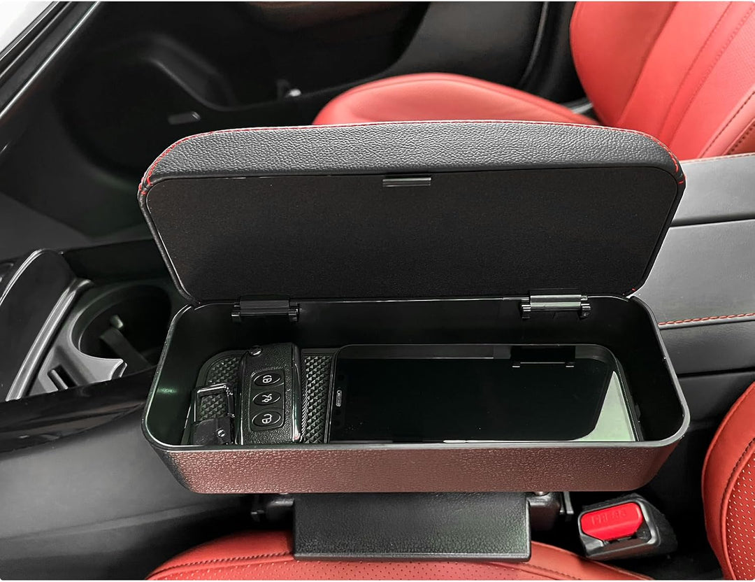 BIXUAN Universal Mittelarmlehne Aufbewahrungsbox Auto Sitz Gap Organizer Armlehne Mittelkonsole Ellb