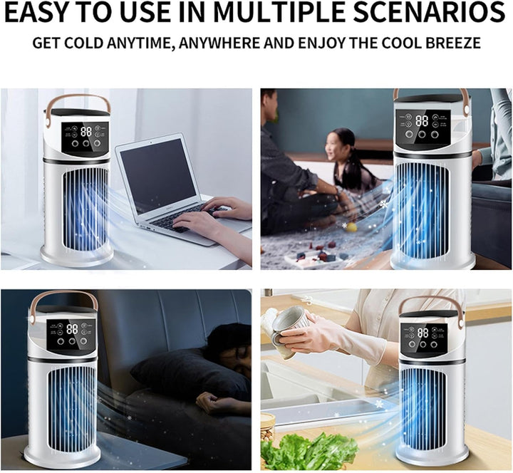 Säulenventilator | leistungsstarkes Multifunktionswerkzeug, Turmventilator mit 9 Geschwindigkeitsstu