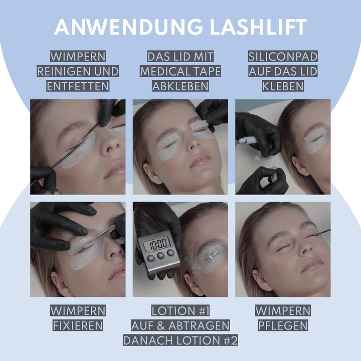Augenmanufaktur Wimpern &amp; Augenbrauen Lifting Kombi Kit - für voluminösere Lashes und Brows, sowie e