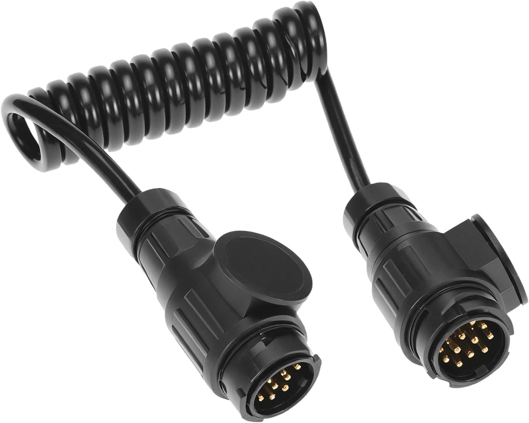 QWORK® 2M Anhängerkabel mit Stecker, 13 auf 13 polig, für 12 V Systeme - Wasserdicht und Langlebig 2