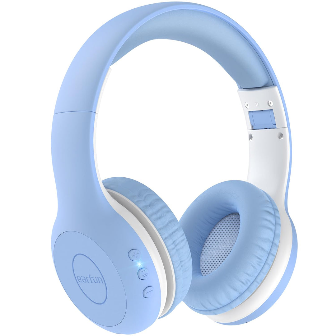 EarFun Bluetooth Kopfhörer Kinder, 74/85/94dB Lautstärkeregelung, HiFi Sound, HD-Mikrofon, 45 Std Ak