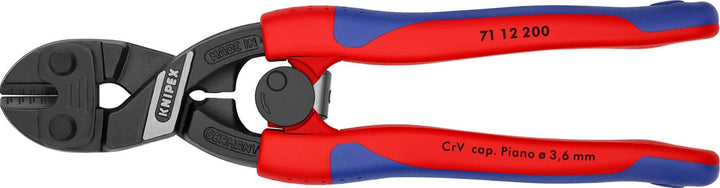 Knipex CoBolt® Kompakt-Bolzenschneider schwarz atramentiert, mit schlanken Mehrkomponenten-Hüllen 20