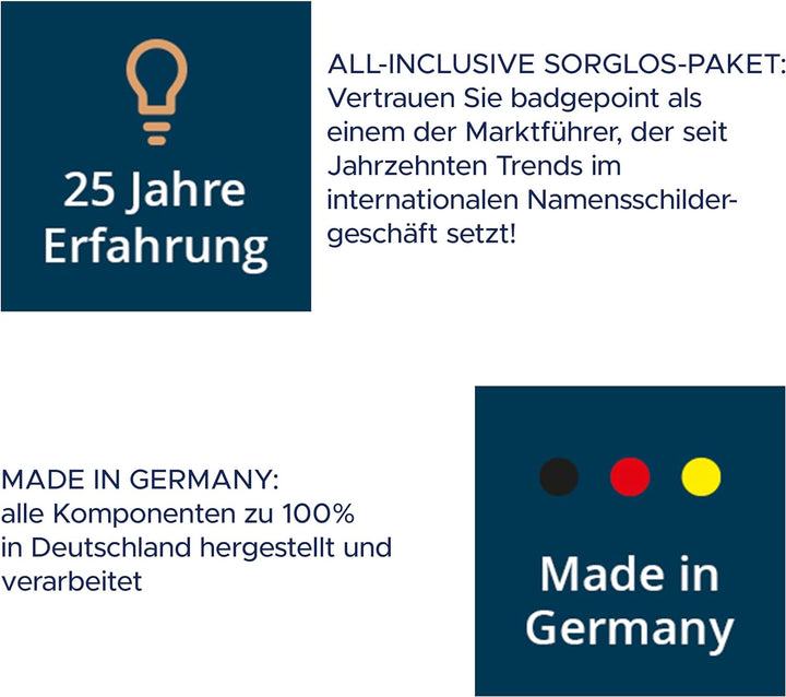 20 Magnet-Namensschilder vista® 40 „classic“, inkl. Druckbogen